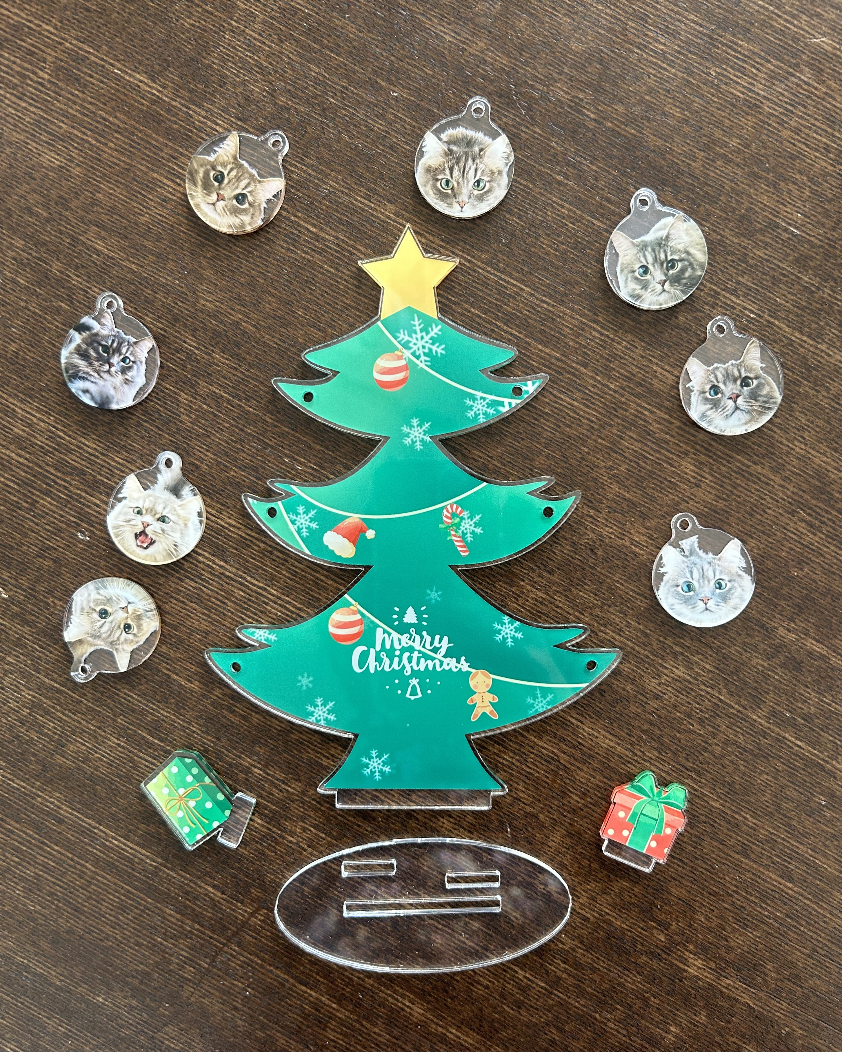 あおツリー｜クリスマスツリーアクスタ・アクリル・パーツ付き